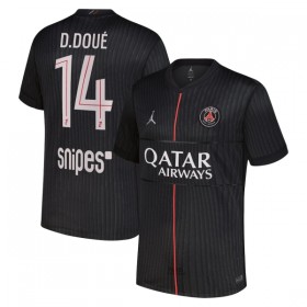Jalkapallo Peliasut Paris Saint-Germain D. Doue 14 Jordan Neljäs Pelipaita 2025-26 Lyhythihainen